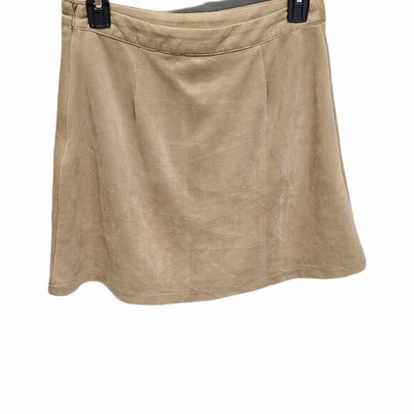 Lace Up Faux‎ Suede Mini Skirt Size Medium - Picture 3 of 8